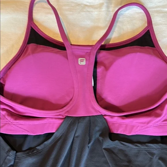 Black and Purple Strappy Tank Top - Picture 5 of 11